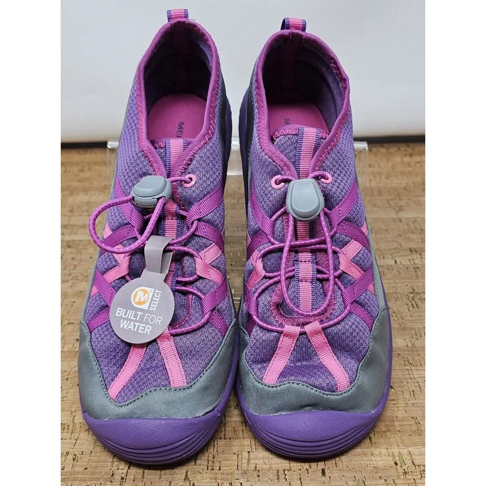 Merrell Hydro Lagoon Sandal Kids 7 Pull‎ On Outdoor Water Purple Pink Shoe